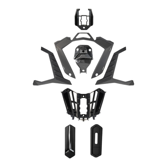 LS2 MX701 Explorer Air Vent Chin - Matte Black