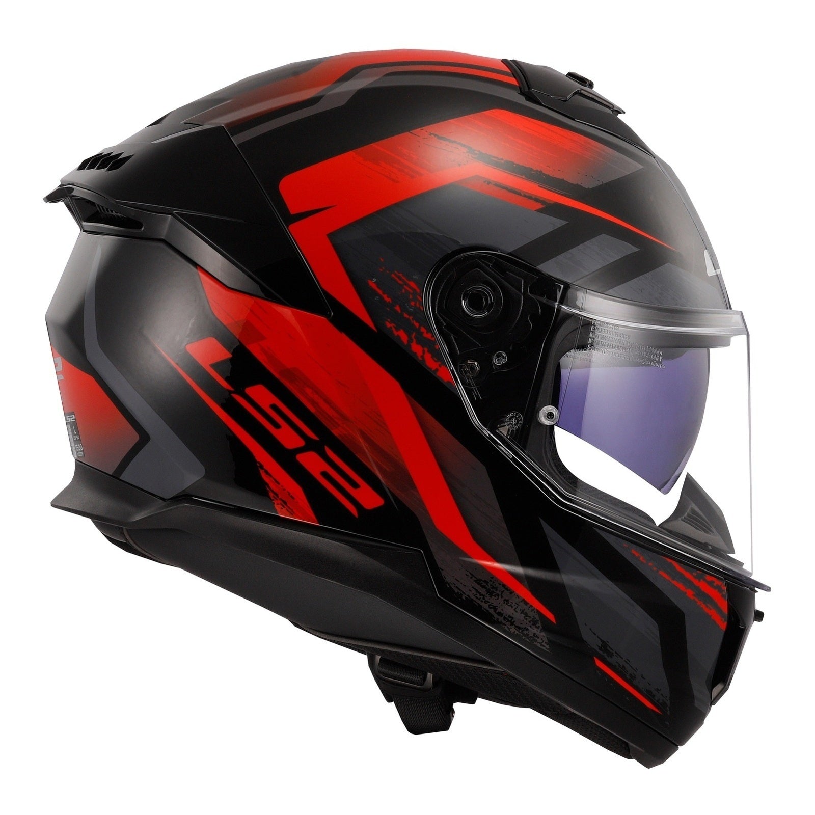 LS2 FF808 Stream II Fury - Black / Red 06
