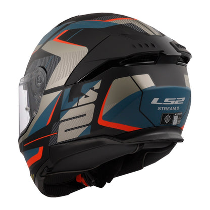 LS2 FF808 Stream II Road - Matte Black / Blue