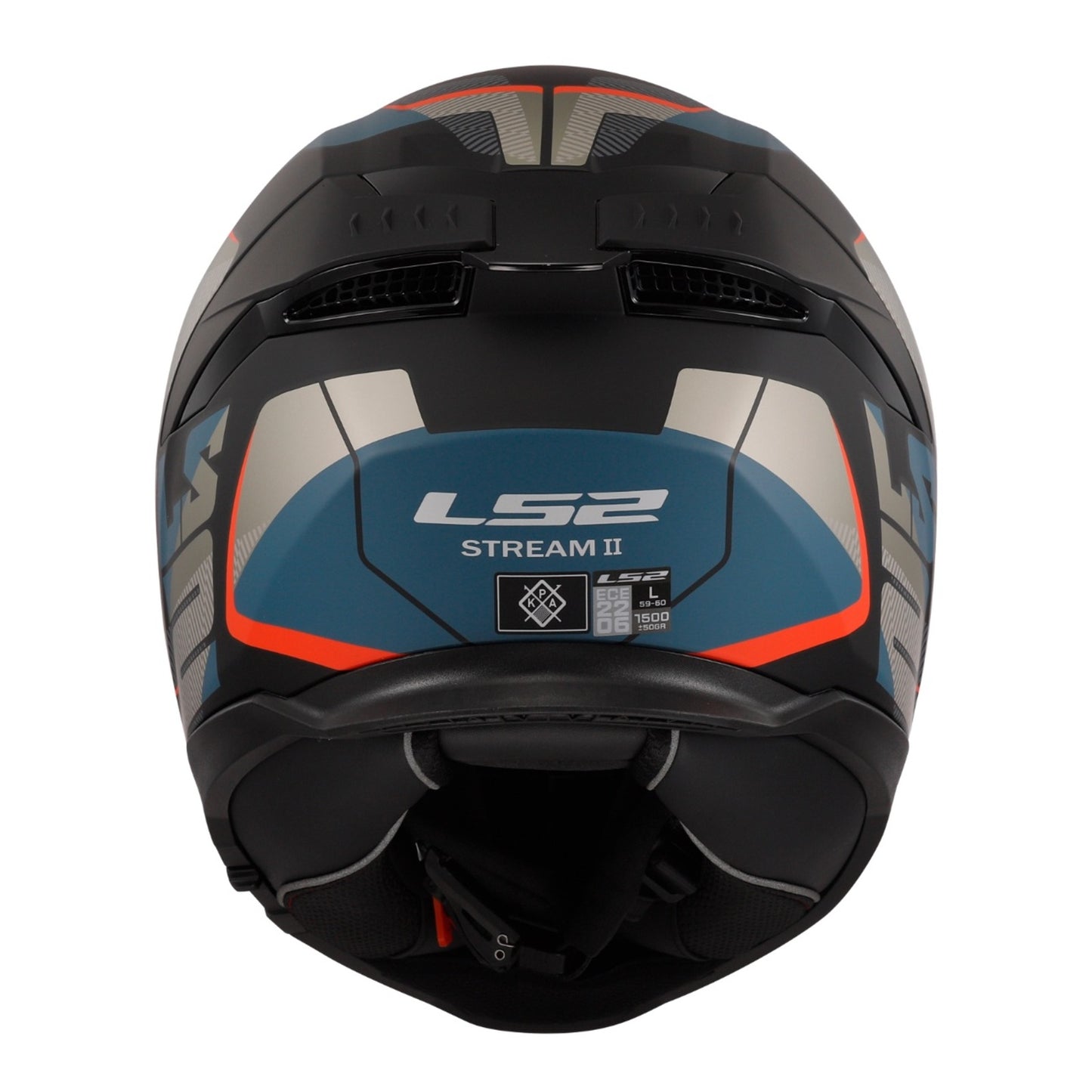 LS2 FF808 Stream II Road - Matte Black / Blue