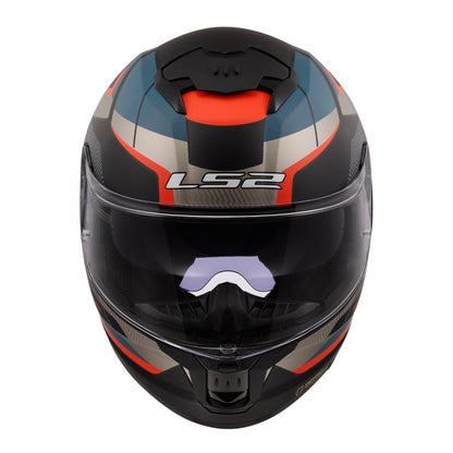 LS2 FF808 Stream II Road - Matte Black / Blue