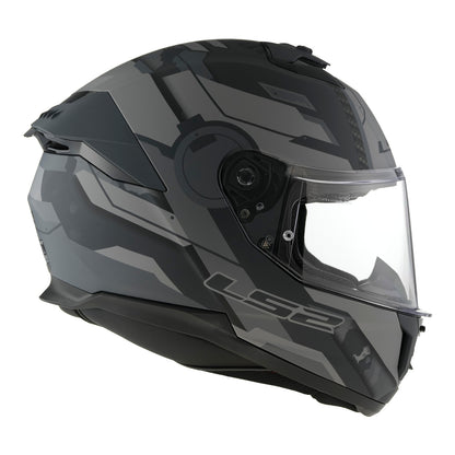 LS2 FF808 Stream II Shadow - Matte Titanium / Grey