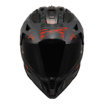LS2 MX702 Pioneer II Crazy - Black / Grey / Red 06