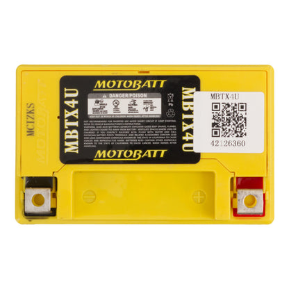 Motobatt Battery Quadflex AGM - MBTX4U