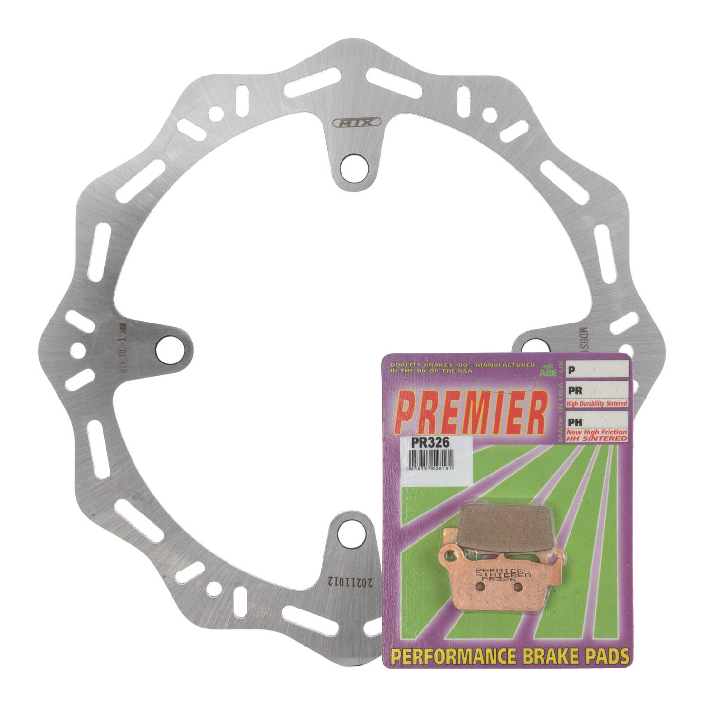 MTX Hornet Disk & Premier Pad Rear Kit - Suzuki