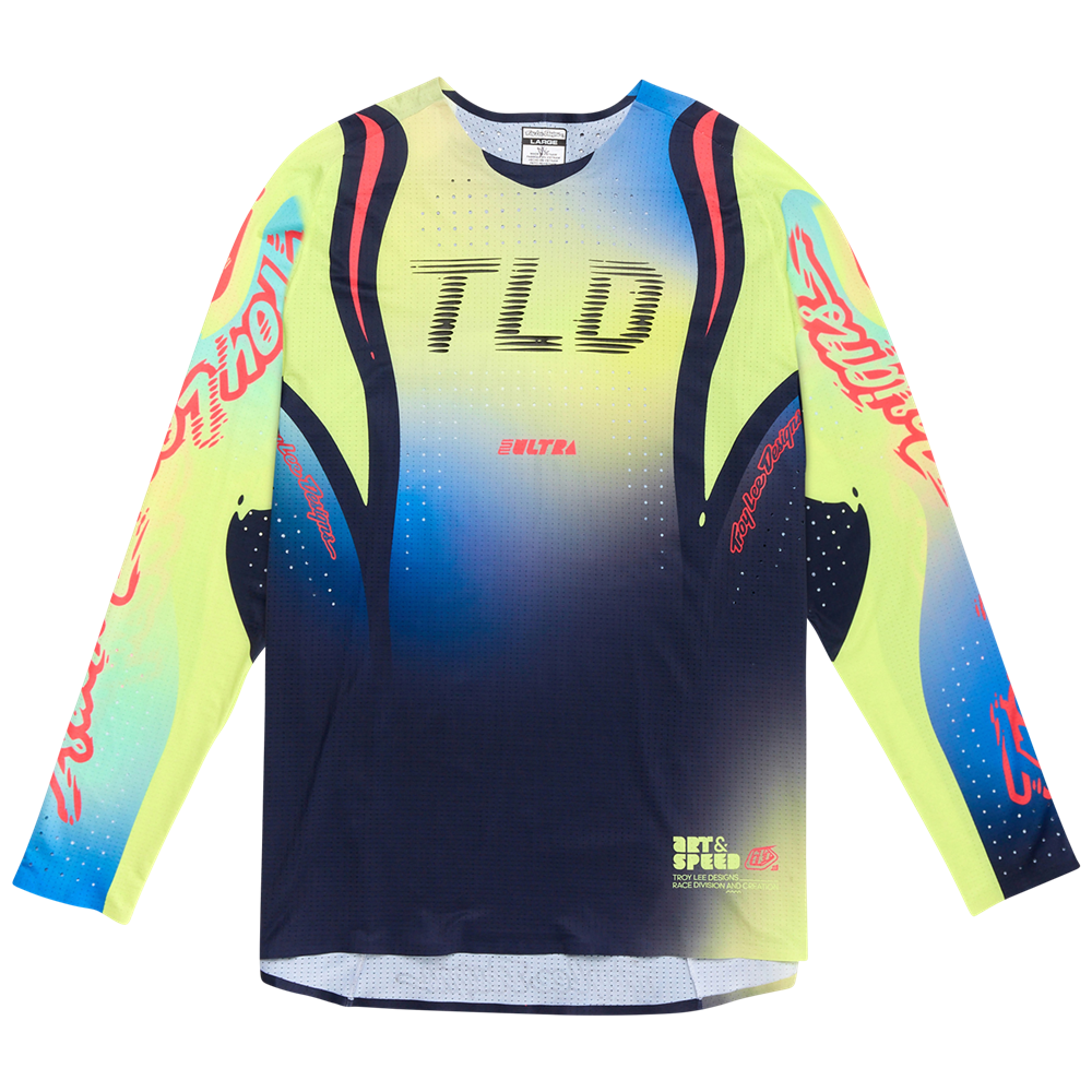SE ULTRA JERSEY DRIP GLO YELLOW / DARK NAVY