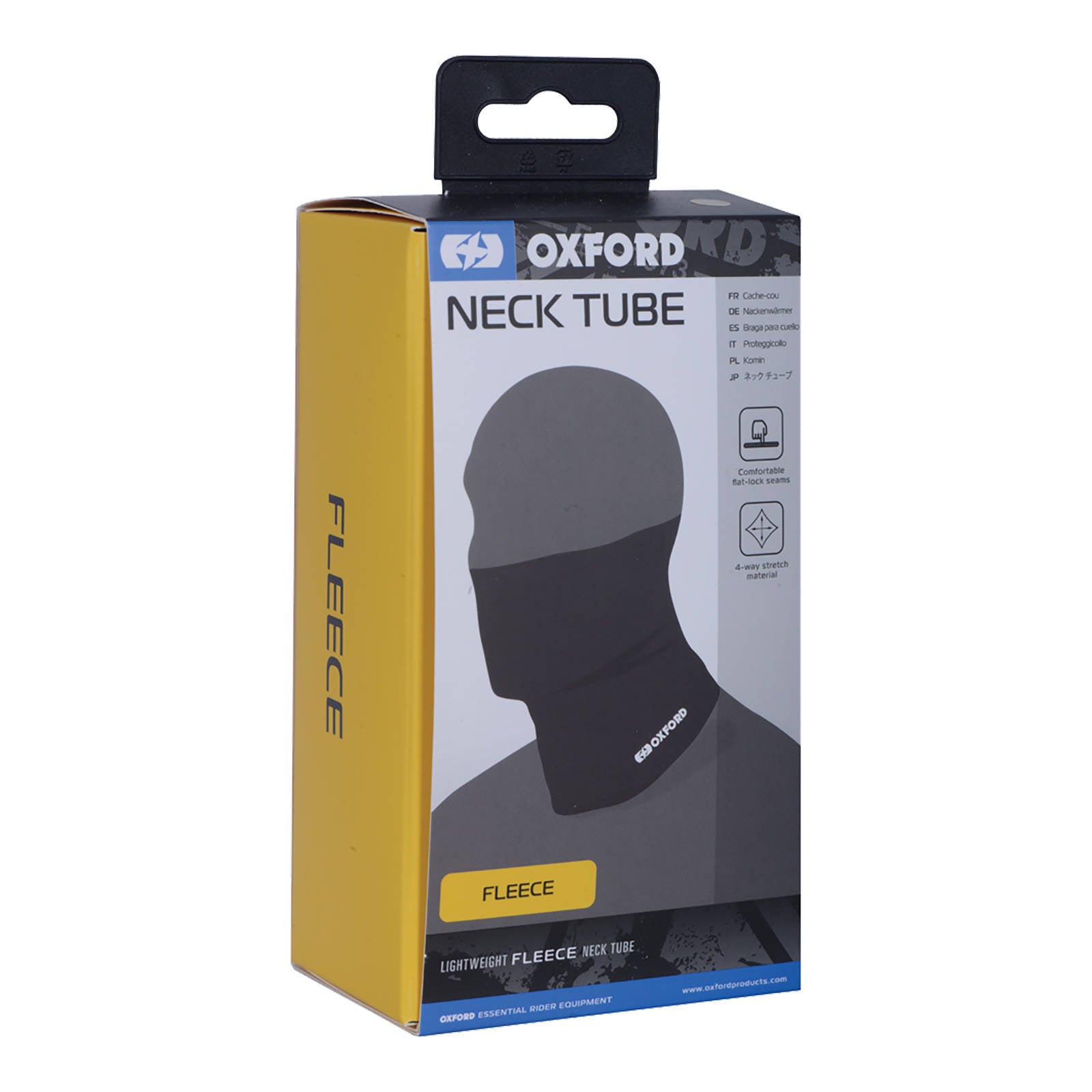 Oxford Neck Tube Fleece - Black
