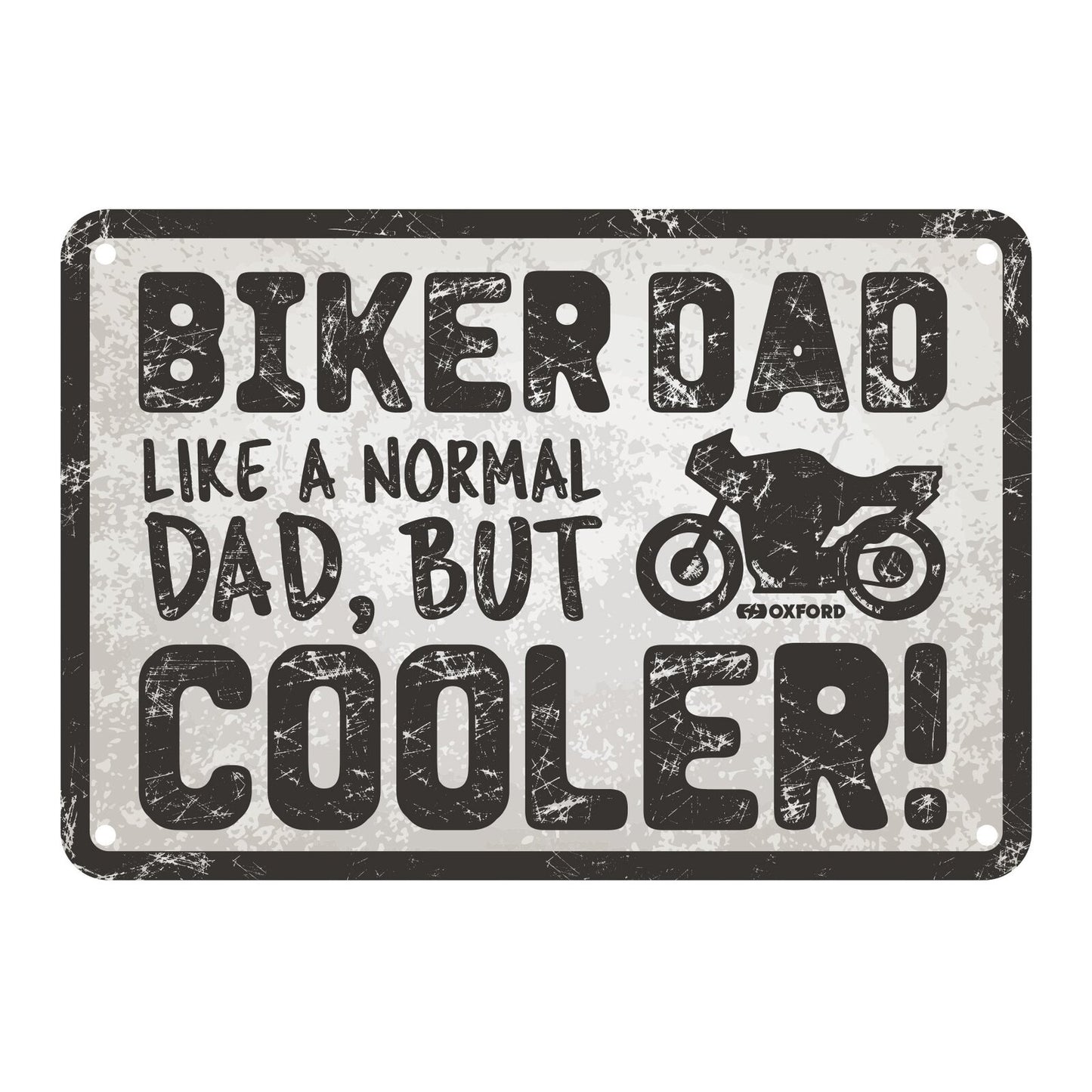 Oxford Garage Metal Sign: Biker Dad Cooler