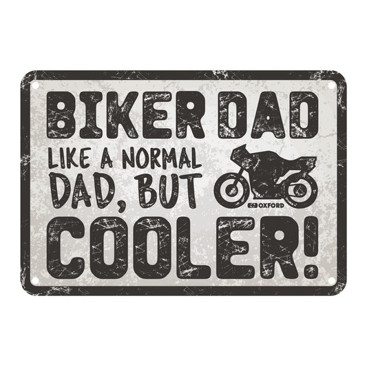 Oxford Garage Metal Sign: Biker Dad Cooler