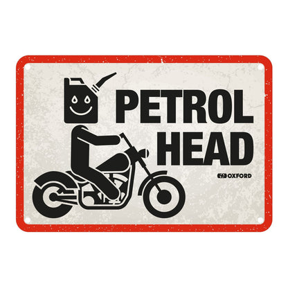 Oxford Garage Metal Sign: Petrol Head