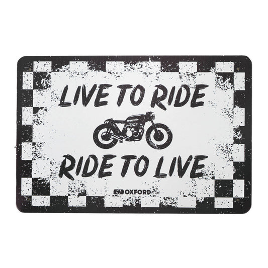 Oxford Garage Metal Sign: Ride