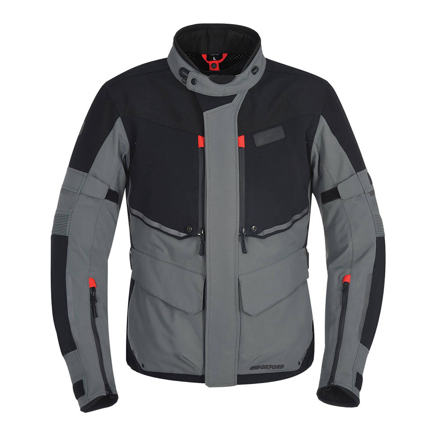 Oxford Mondial Laminate Jacket - Black / Grey