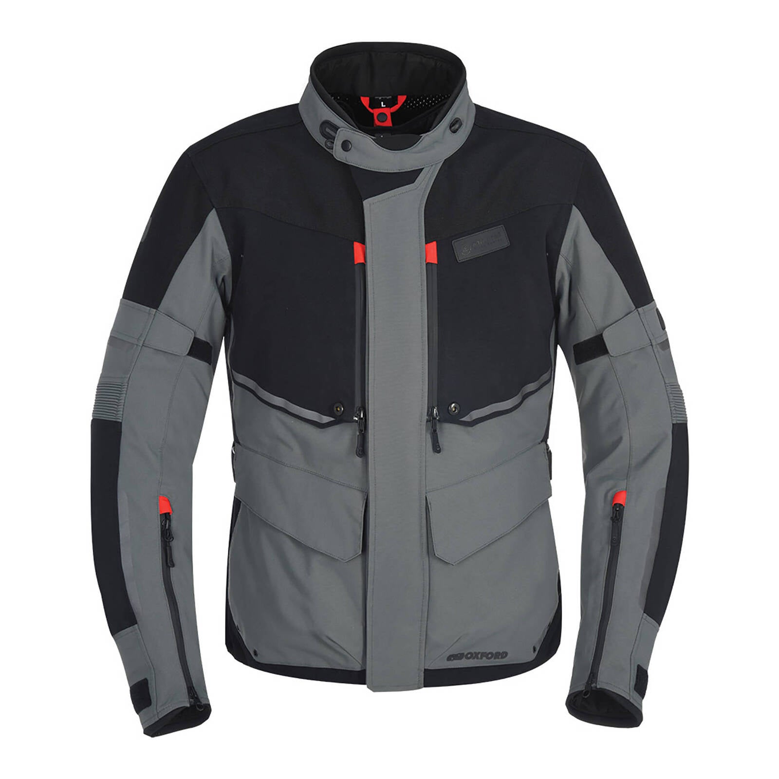 Oxford Mondial Laminate Jacket - Black / Grey