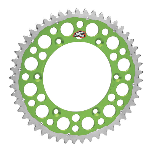 Renthal Sprocket Twinring Green 49T Bi-metal Grooved Packaged