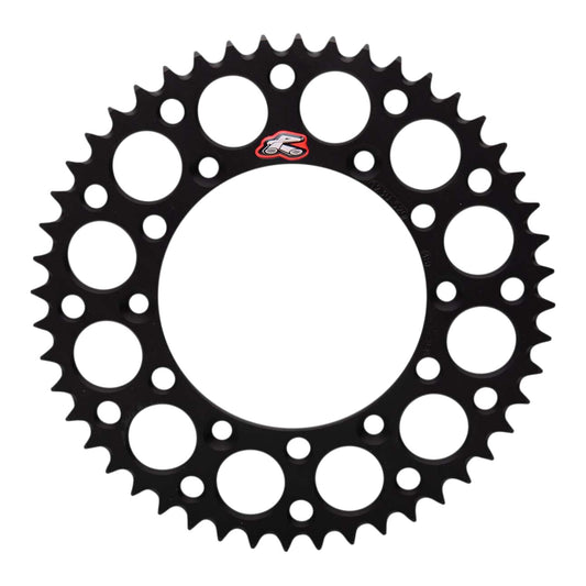 Renthal Sprocket Rear Black 48T Alloy 7075 T6 Grooved Suzuki