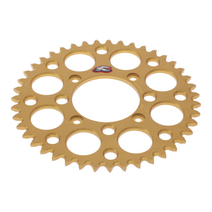 Renthal Sprocket Rear Gold 43T Alloy 7075 T6 Grooved