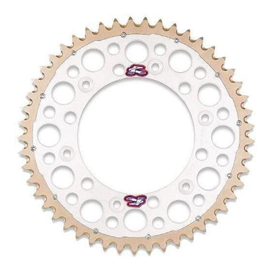 Renthal Sprocket Twinring Silver 52T Bi-Metal Grooved Packaged