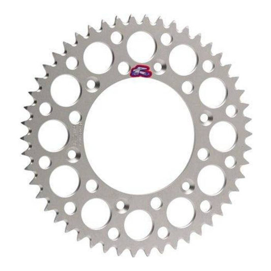 Renthal Sprocket Rear Silver 51T Alloy 7075 T6 Grooved Yamaha