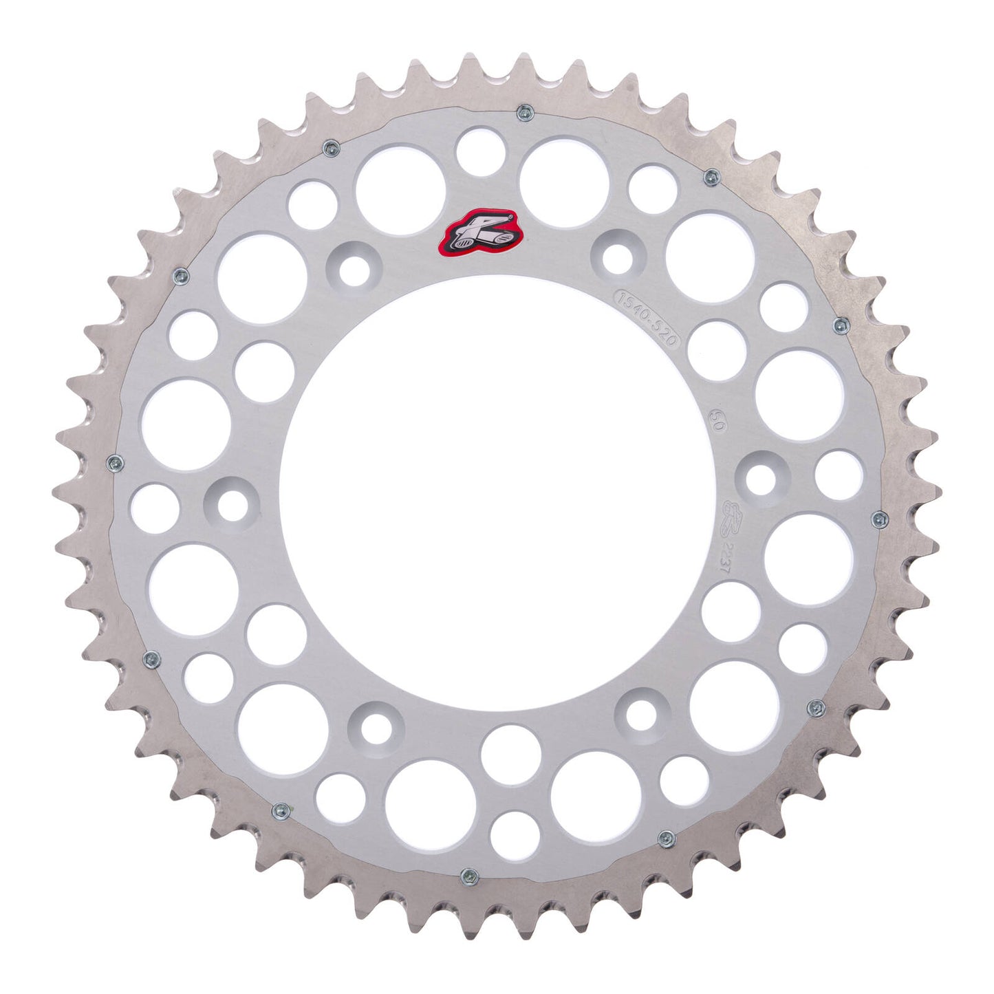 Renthal Sprocket Twinring Silver 50T Bi-metal Grooved