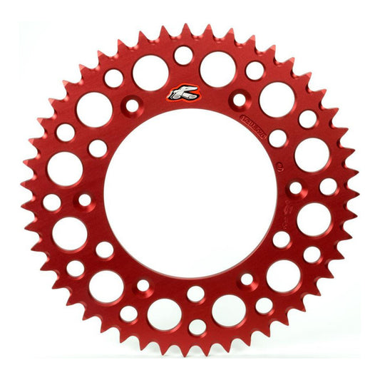 Renthal Sprocket Rear Red 52T Alloy 7075 T6 Grooved Honda