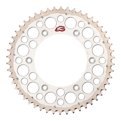 Renthal Sprocket Twinring Silver 50T Bi-Metal Grooved