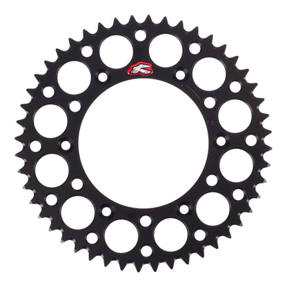 Renthal Sprocket Rear Black 48T Alloy 7075 T6 Grooved
