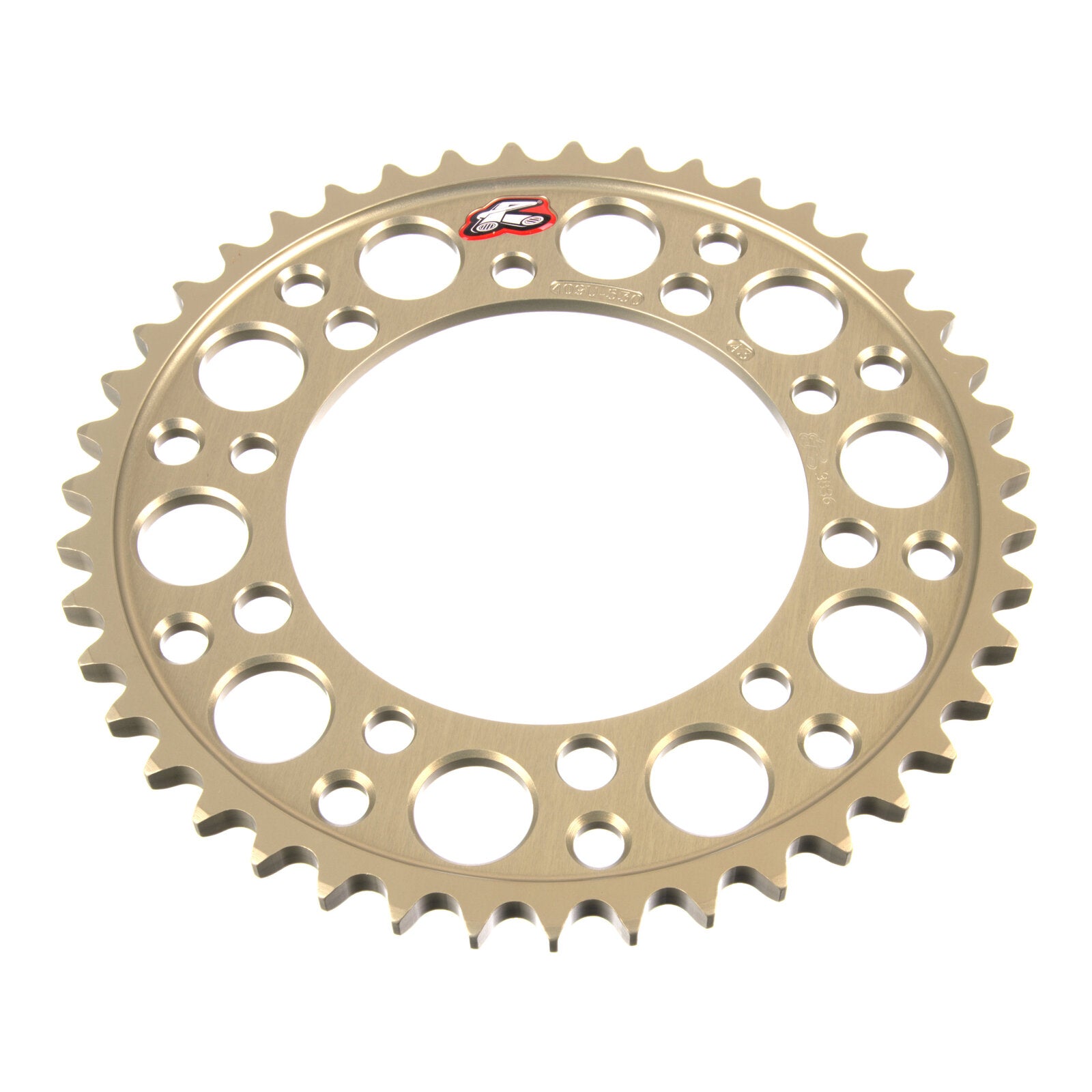 Renthal Sprocket Rear Silver 43T Alloy 7075 T6 Grooved Suzuki