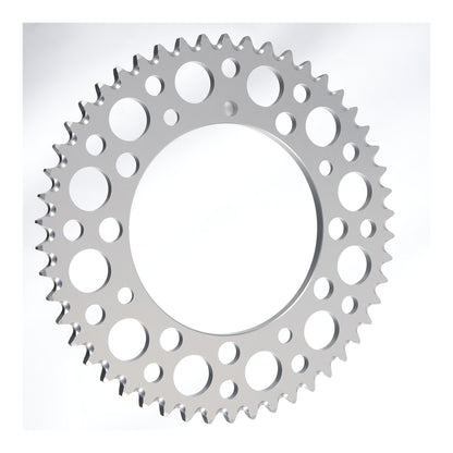 Renthal Rear Sprocket - Silver 50T Alloy 7075-T6 Grooved