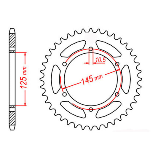 RK 855 Steel Rear Sprocket #520