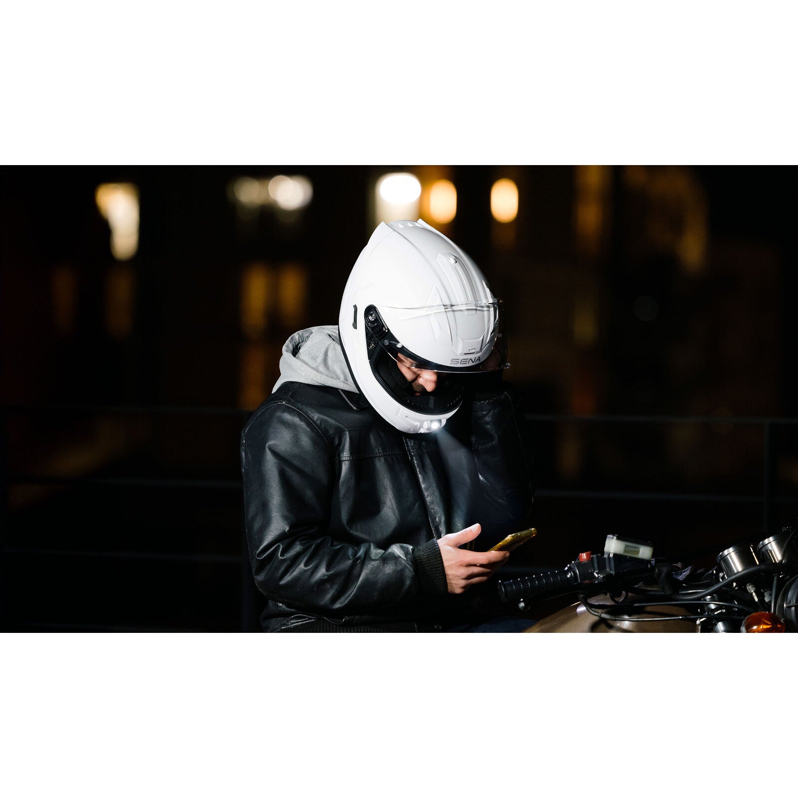 Sena Phantom Smart Helmet with Mesh Comms - Matte Black
