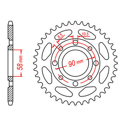 Sprocket Kit Honda CT125 '21 - 428H 13/51 Farm Gearing
