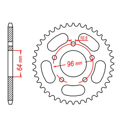 Sprocket Kit Honda XLR125 (520 conv.) - 520SO 12/55