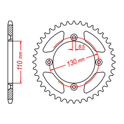 Sprocket Kit Honda CR80/85 - 420MS 15/49