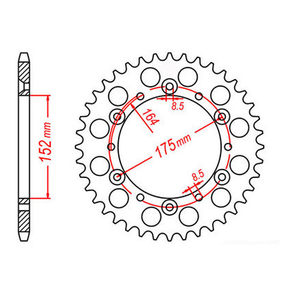 Sprocket Kit Yamaha YZ250 - 520XRE 14/50