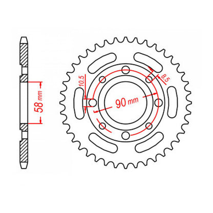 Sprocket Kit Honda CB250 Nighthawk - 520SO 14/33