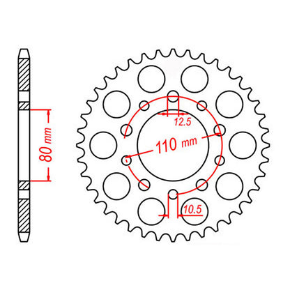 Sprocket Kit Honda CB400SF Super Four - 525XRE 15/42