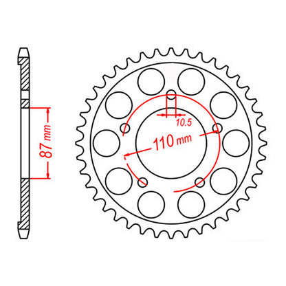 Sprocket Kit Suzuki GSF400 - 525XRE 14/46
