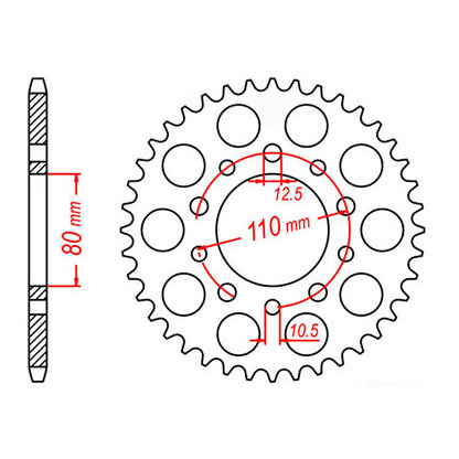 Sprocket Kit Triumph Daytona/Trident 750 - 530XRE 17/48