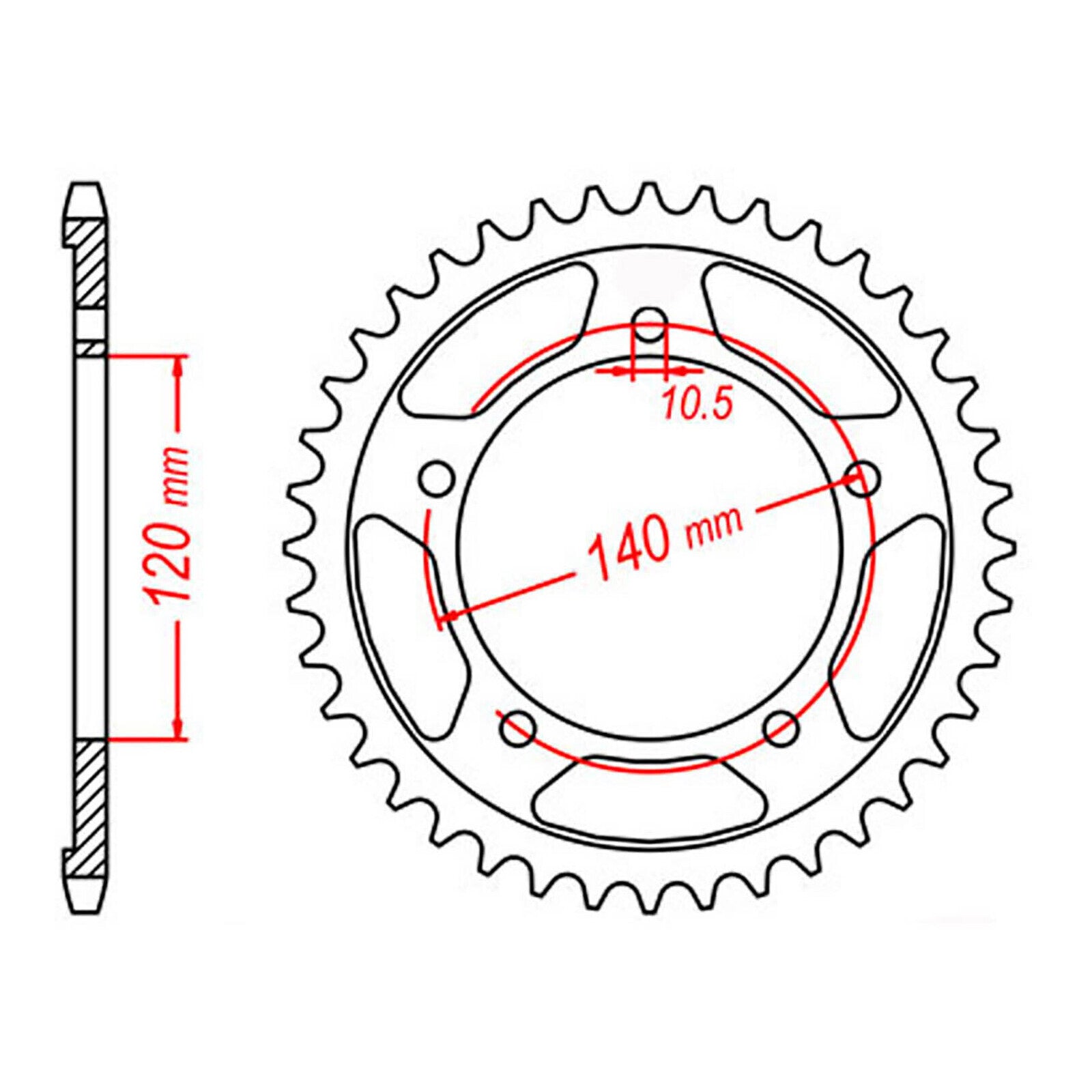 Sprocket Kit Triumph Thruxton/Scrambler 865 '07-'11 - 525XRE 18/43