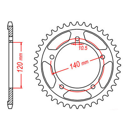 Sprocket Kit Triumph Thruxton/Scrambler 865 '07-'11 - 525XRE 18/43