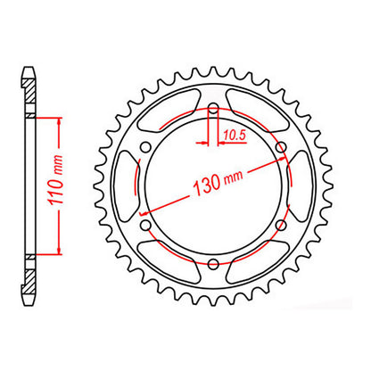 Sprocket Kit Yamaha MT01 - 530ZXW 17/39