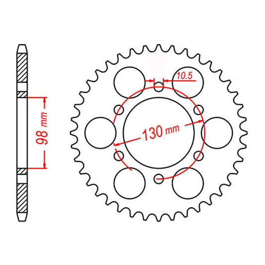 MTX 483 Steel Rear Sprocket #630