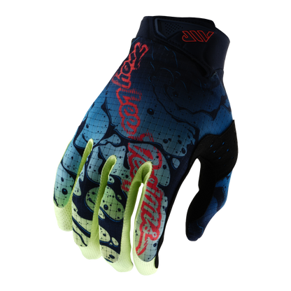 Youth Air Glove Drip Glo Yellow / Dark Navy