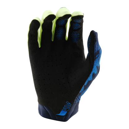 Youth Air Glove Drip Glo Yellow / Dark Navy