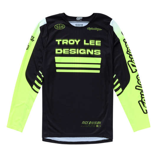 GP PRO JERSEY SEGMENT BLACK / FLO YELLOW