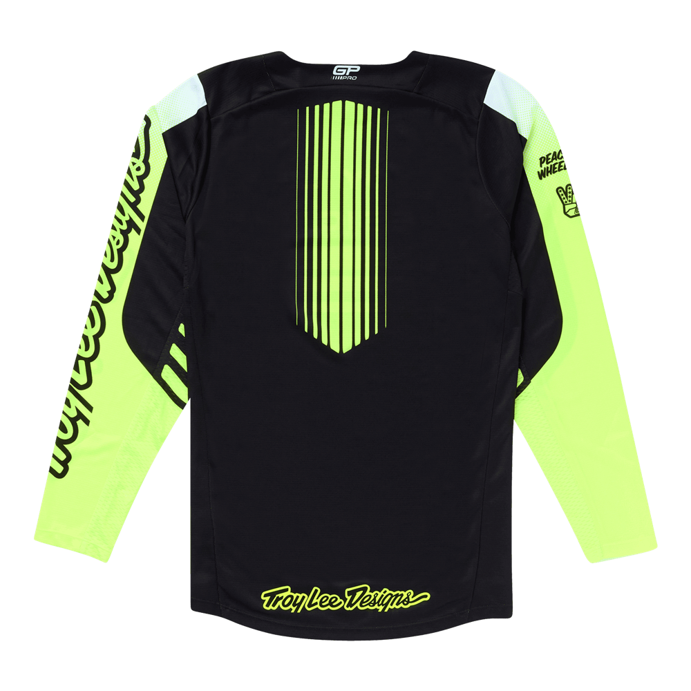 GP PRO JERSEY SEGMENT BLACK / FLO YELLOW
