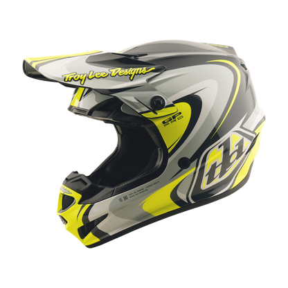 GP PRO HELMET CROSSOVER GRAY / FLO YELLOW
