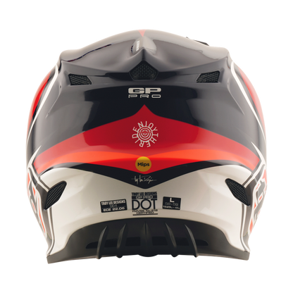 Youth Gp Pro Helmet Crossover Black / Red