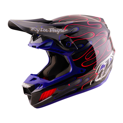 SE5 ECE CARBON HELMET OVERSPRAY BLACK / MAGENTA