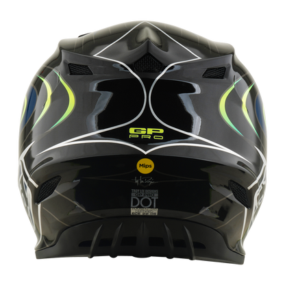 YOUTH GP PRO HELMET PULSE BLACK / FLO YELLOW